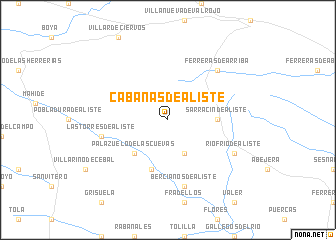 map of Cabañas de Aliste