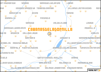map of Cabañas de la Dornilla