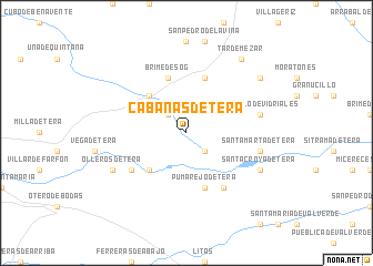 map of Cabañas de Tera