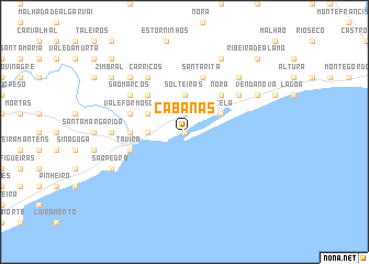 map of Cabanas