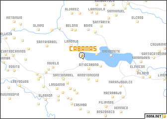 map of Cabañas