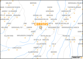 map of Cabañas