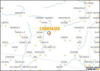 map of Cabaneiro