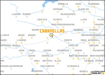 map of Cabanellas