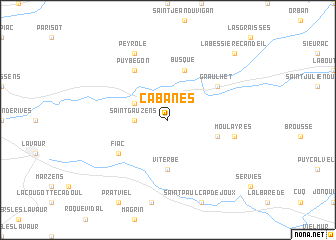 map of Cabanès