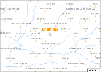 map of Cabanès