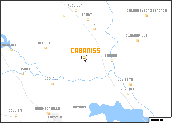 map of Cabaniss