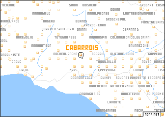 map of Ca Barrois