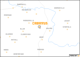 map of Cabarrus