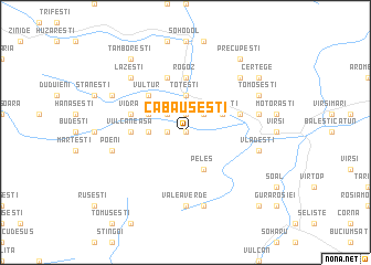 map of Căbăuşeşti