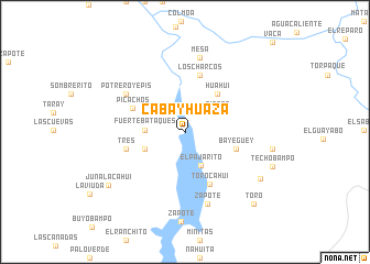 map of Cabayhuaza