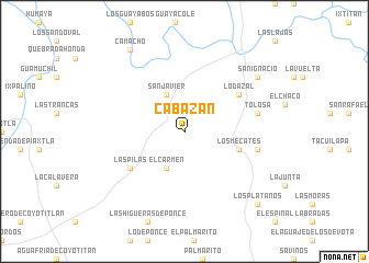 map of Cabazán