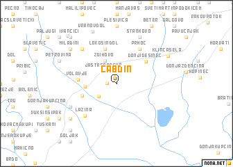 map of Čabdin