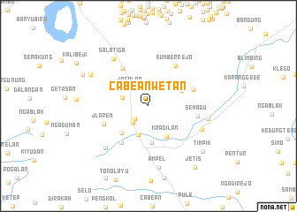 map of Cabean Wetan