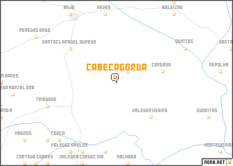 map of Cabeça Gorda