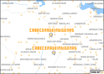 map of Cabecera de Indígenas