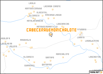 map of Cabecera de Morichalote