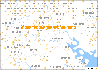 map of Cabecera de Quebrada Honda