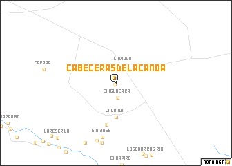 map of Cabeceras de La Canoa