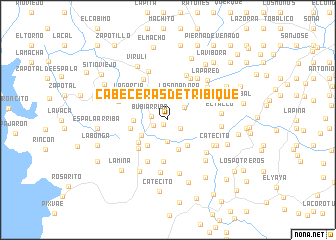 map of Cabeceras de Tríbique