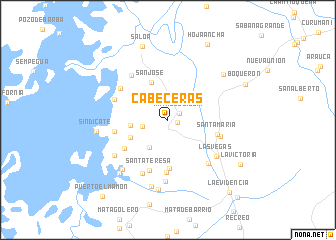 map of Cabeceras