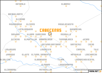 map of Cabeceras