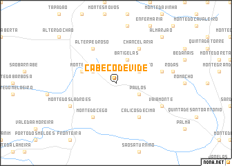 map of Cabeço de Vide