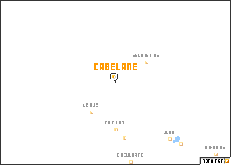 map of Cabelane