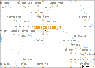 map of Cabeza de Agua