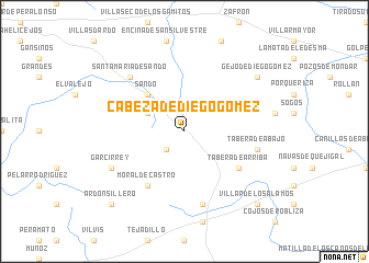 map of Cabeza de Diego Gómez