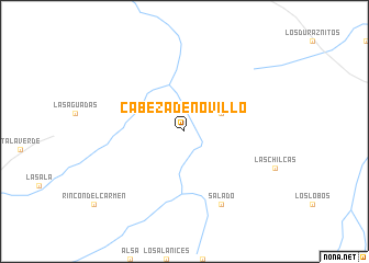 map of Cabeza de Novillo