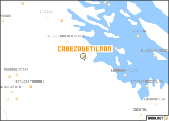 map of Cabeza de Tilpan