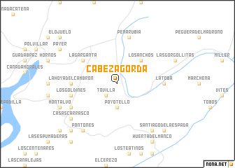 map of Cabeza Gorda