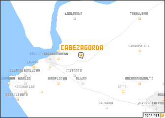 map of Cabeza Gorda