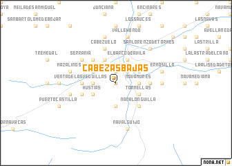 map of Cabezas Bajas