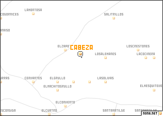 map of Cabeza