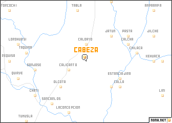 map of Cabeza