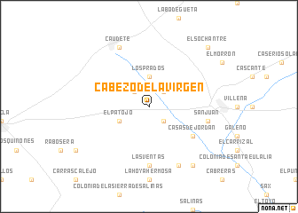 map of Cabezo de la Virgen