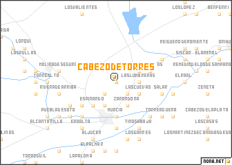 map of Cabezo de Torres