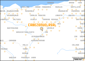 map of Cabezón de la Sal