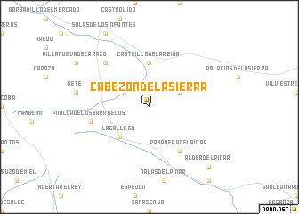 map of Cabezón de la Sierra