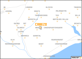 map of Cabezó