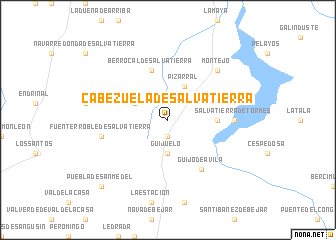 map of Cabezuela de Salvatierra