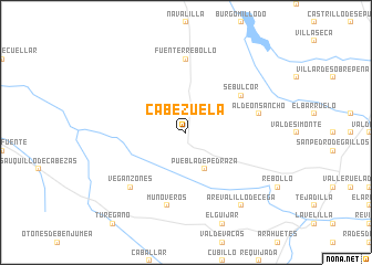 map of Cabezuela