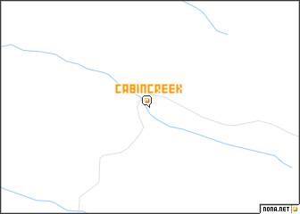 map of Cabin Creek