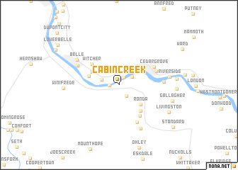 map of Cabin Creek