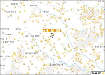 map of Cabin Hill