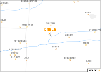 map of Cable