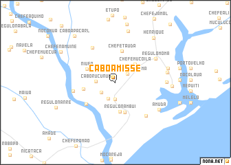 map of Cabo Amisse