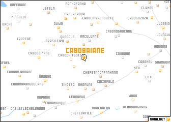 map of Cabo Baiane